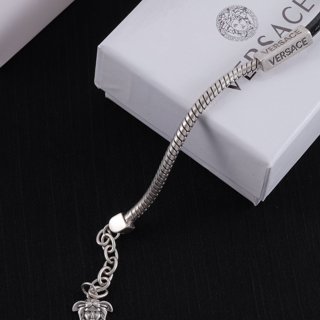 Versace Logo-Engraved Polished Finish Bracelet – Luxury Jewelry – product image 2
