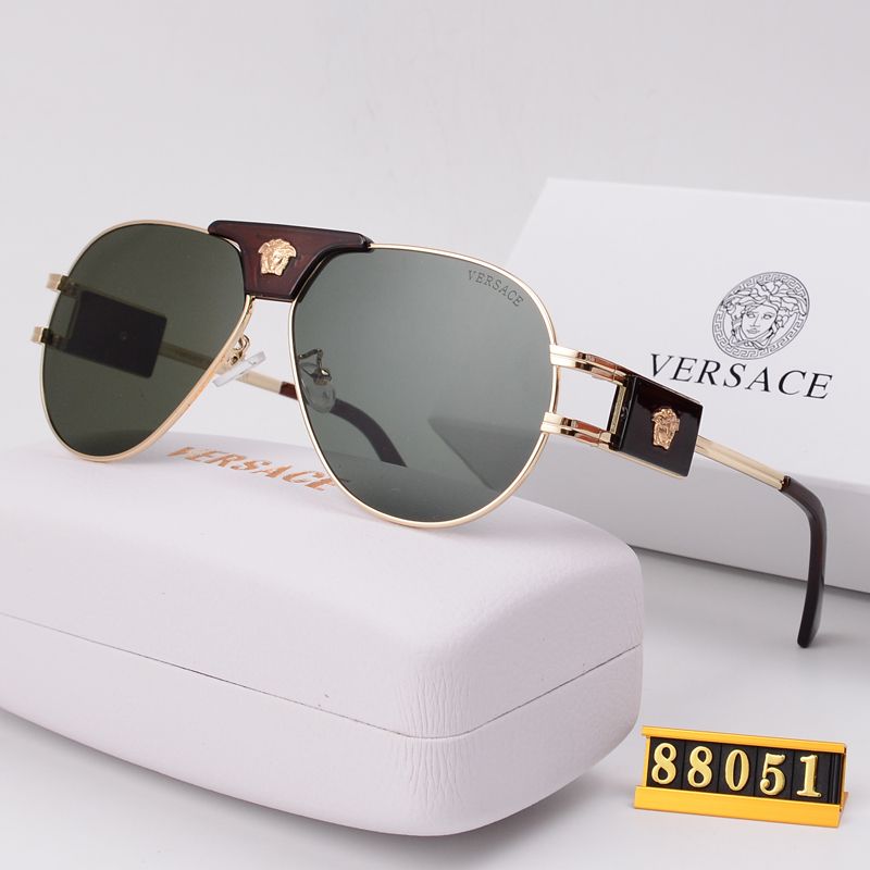 Versace Medusa Double Bridge Aviator Polarized Sunglasses for Unisex – product image 2
