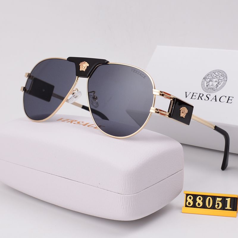 Versace Medusa Double Bridge Aviator Polarized Sunglasses for Unisex – product image 6
