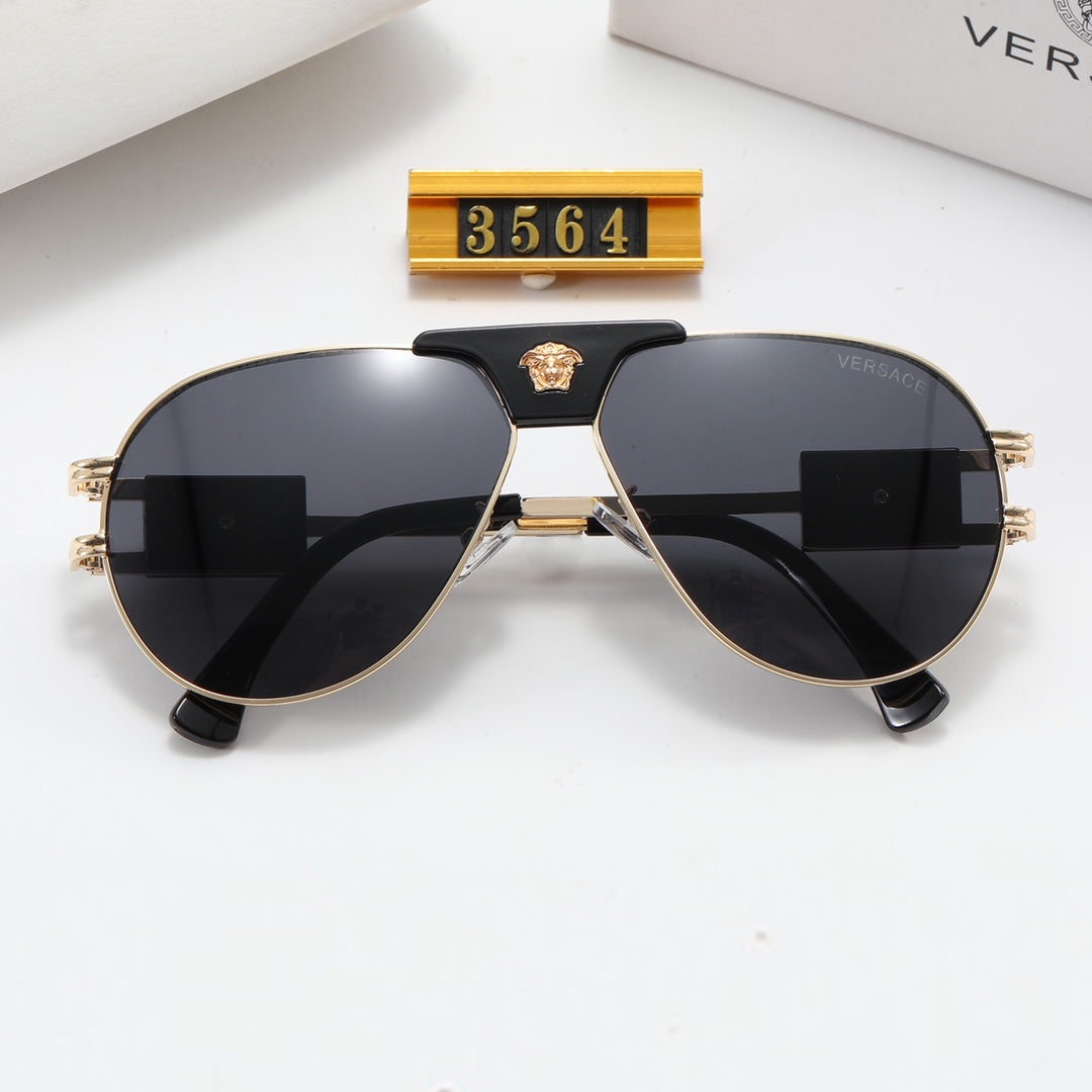 Versace Medusa Double Bridge Aviator Polarized Sunglasses for Unisex – product image 12