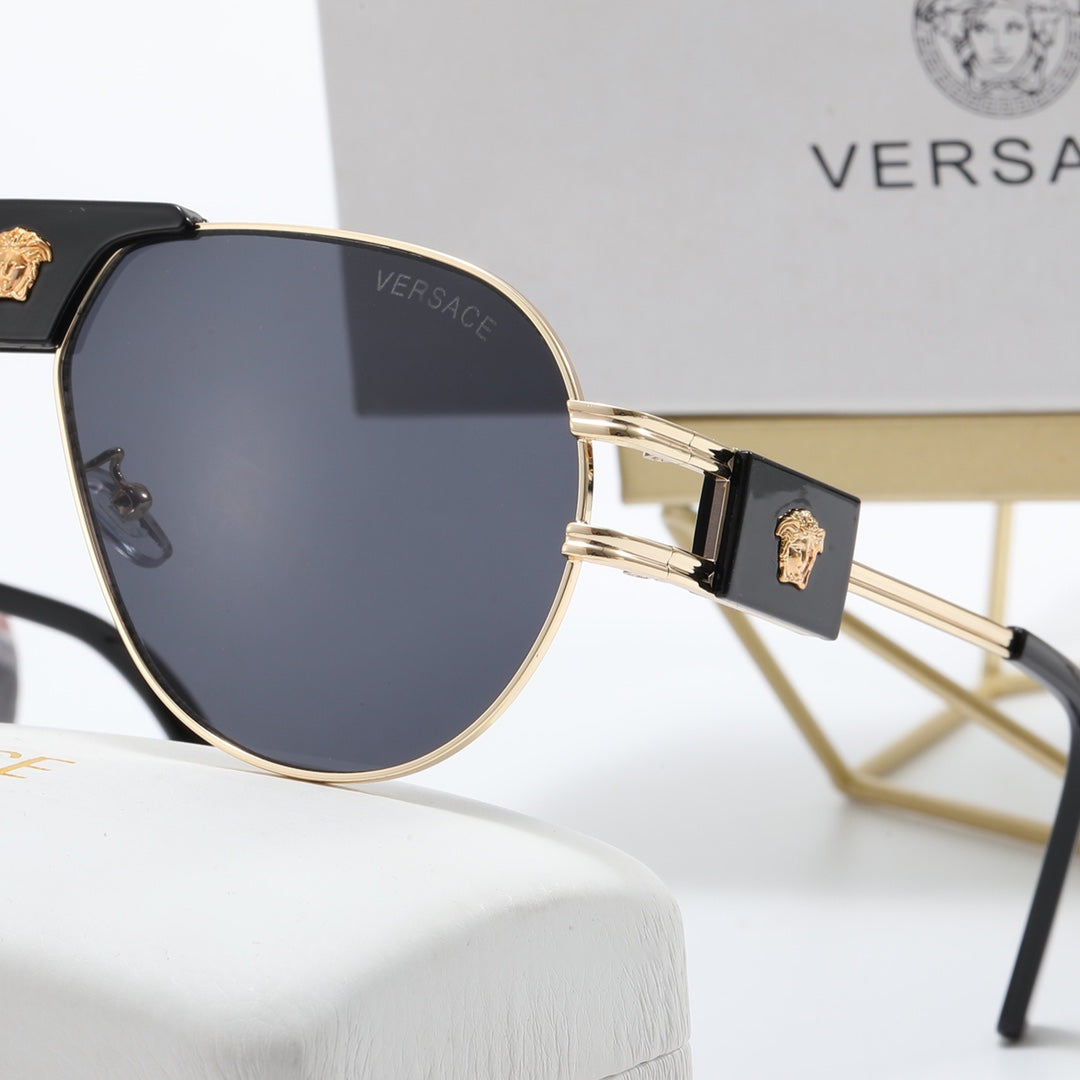 Versace Medusa Double Bridge Aviator Polarized Sunglasses for Unisex – product image 14