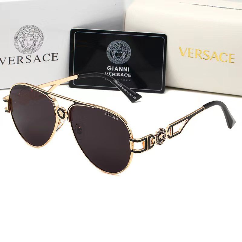 Versace Medusa Double Bridge Aviator Polarized Sunglasses for Unisex – product image 1