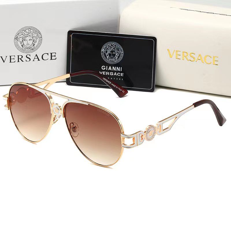 Versace Medusa Double Bridge Aviator Polarized Sunglasses for Unisex – product image 5