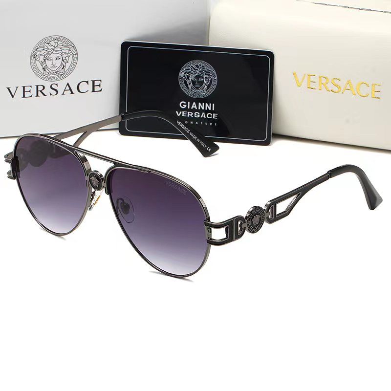 Versace Medusa Double Bridge Aviator Polarized Sunglasses for Unisex – product image 7