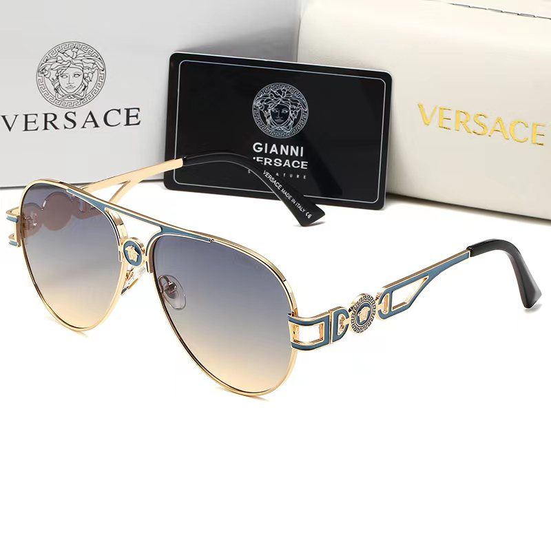Versace Medusa Double Bridge Aviator Polarized Sunglasses for Unisex – product image 10