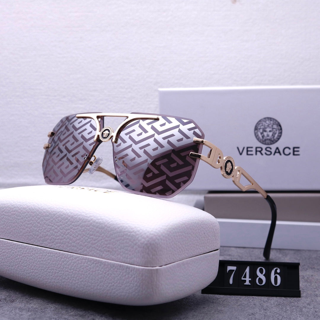 Versace Medusa Rimless Aviator Polarized Sunglasses for Unisex – product image 2