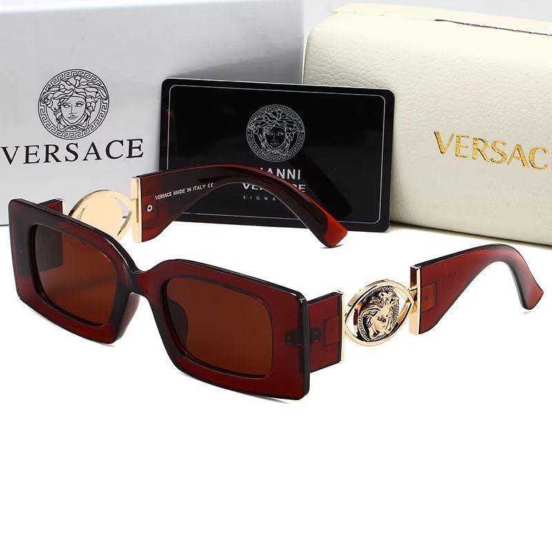 Versace Medusa Thick-Frame Rectangular Polarized Sunglasses for Unisex – product image 10