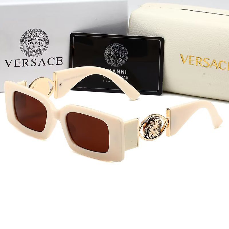 Versace Medusa Thick-Frame Rectangular Polarized Sunglasses for Unisex – product image 11