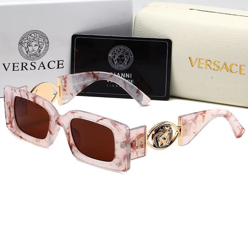 Versace Medusa Thick-Frame Rectangular Polarized Sunglasses for Unisex – product image 12