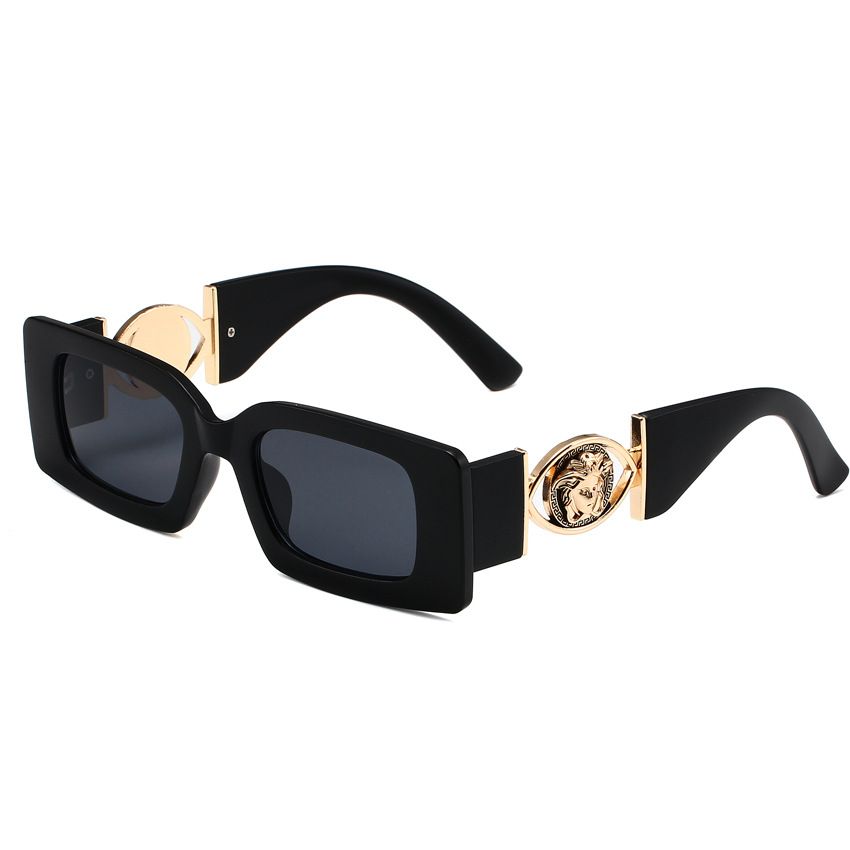 Versace Medusa Thick-Frame Rectangular Polarized Sunglasses for Unisex – product image 14