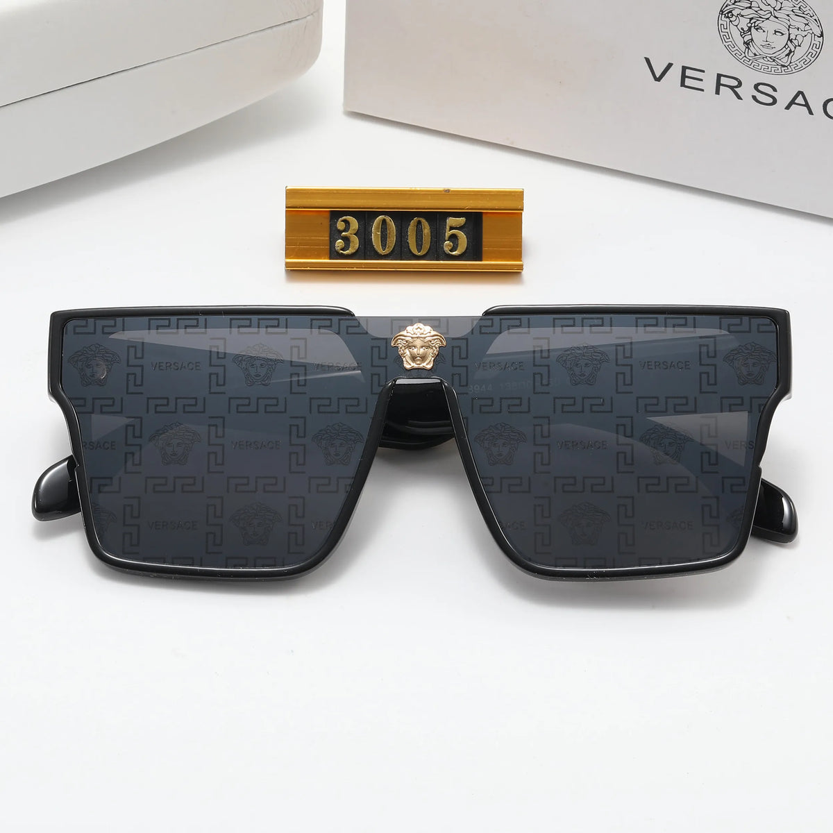 Versace Oversized Retro Printed Squre Sunglasses for Unisex – product image 12