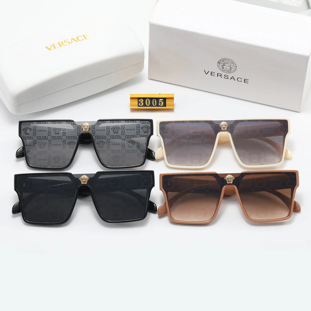 Versace Oversized Retro Printed Squre Sunglasses for Unisex – product image 13