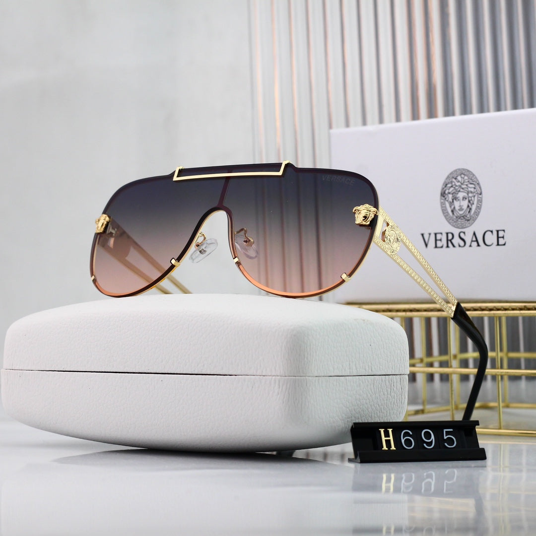 Versace Oversized Retro Watermark Pattern Sunglasses for Unisex – product image 11