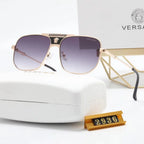 Versace Oversized Vintage Print Metal Sunglasses for Unisex – product image 4