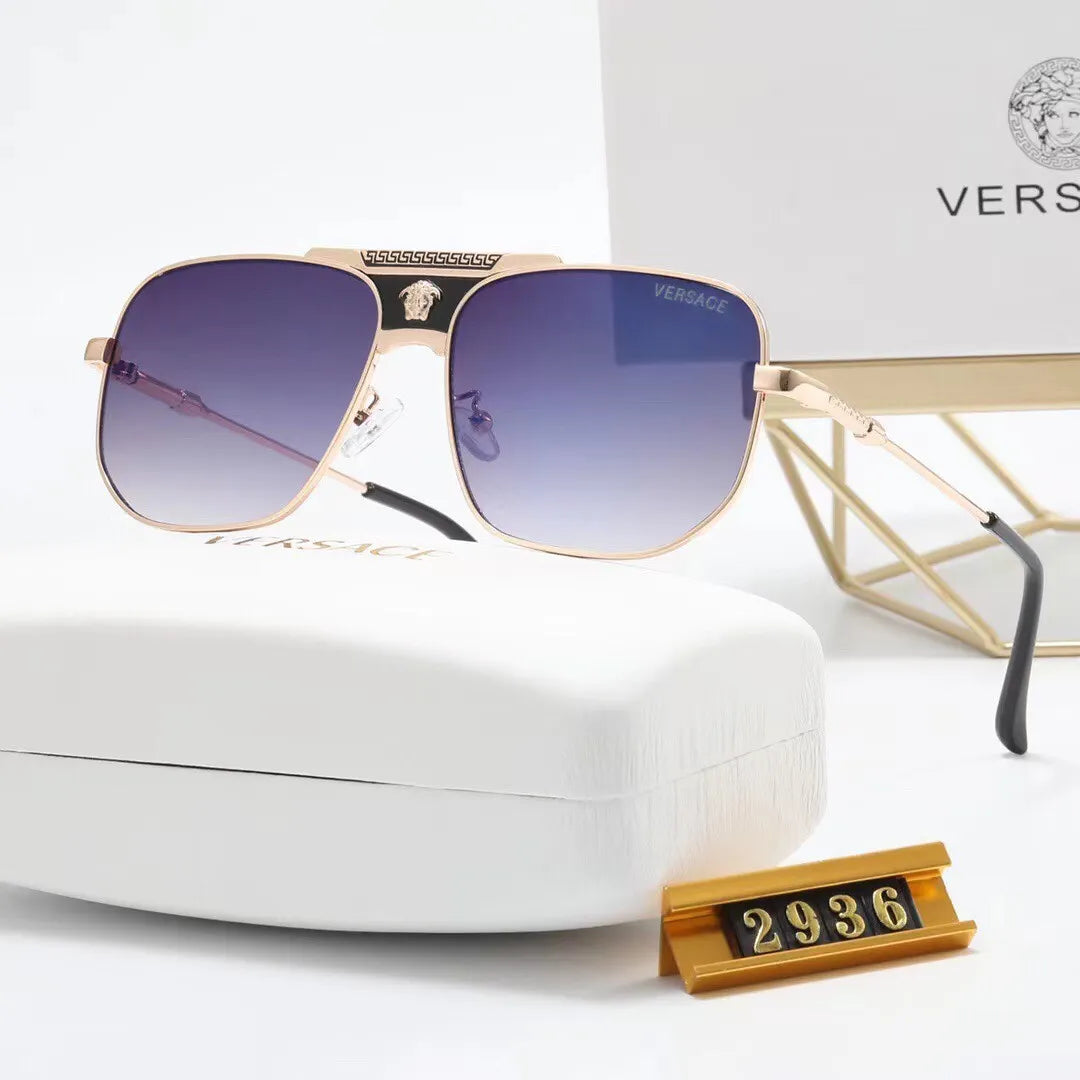 Versace Oversized Vintage Print Metal Sunglasses for Unisex – product image 5