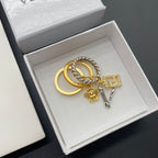 Versace Personality 3 Circle Pendant Ring – Luxury Designer Jewelry – product image 1