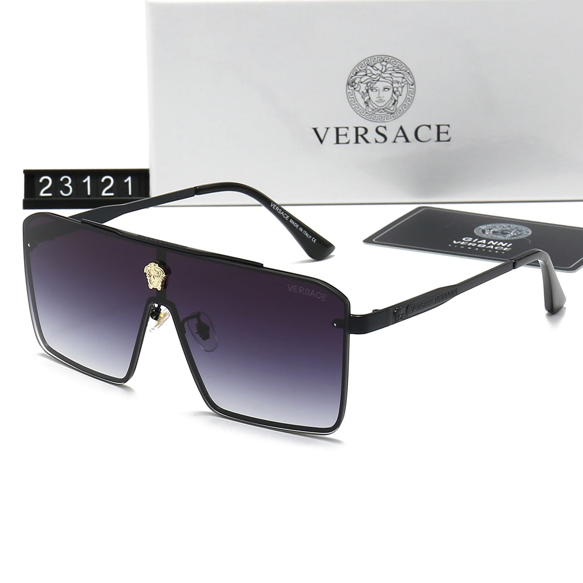 Versace Rectangular Medusa Polarized Sunglasses for Unisex – product image 4
