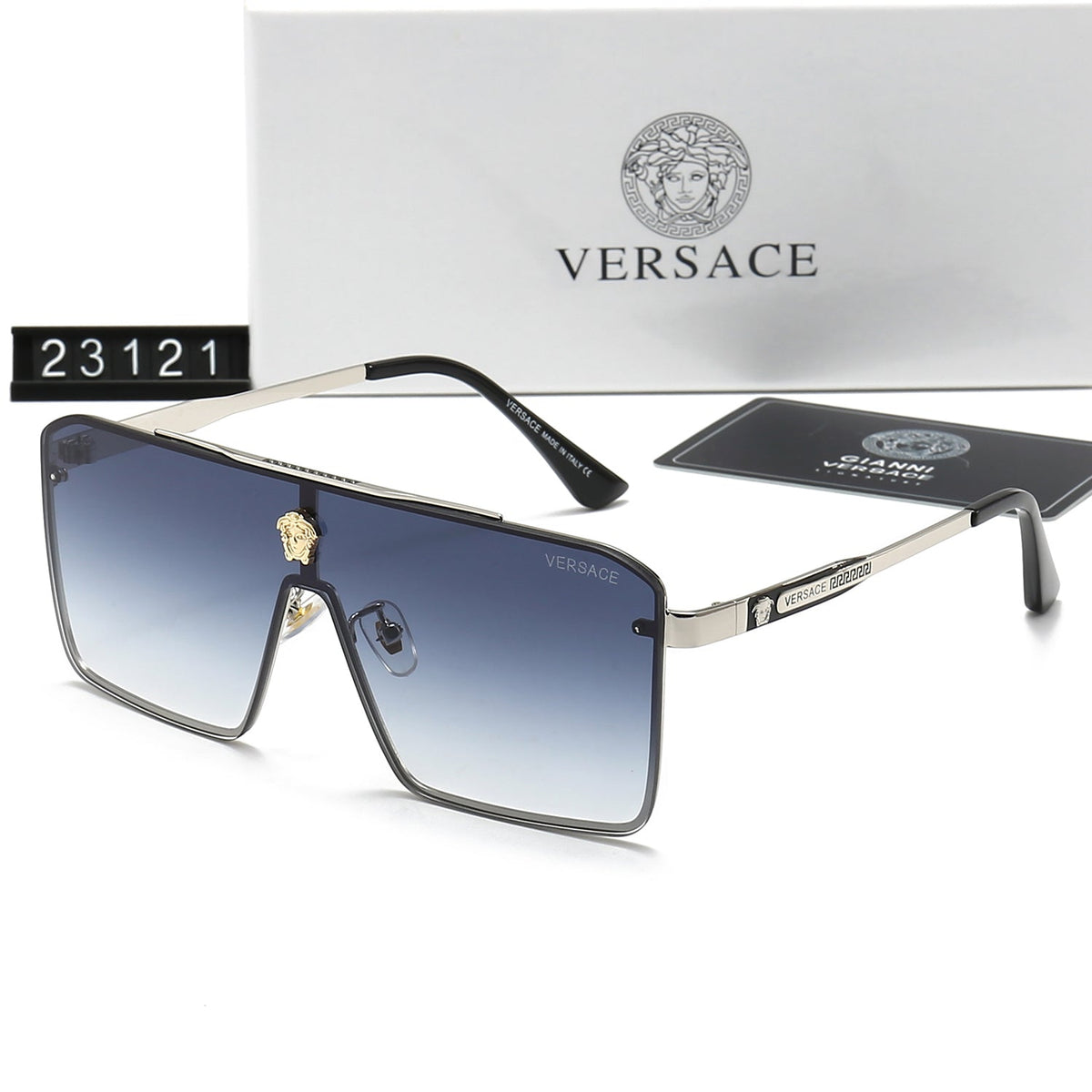 Versace Rectangular Medusa Polarized Sunglasses for Unisex – product image 5