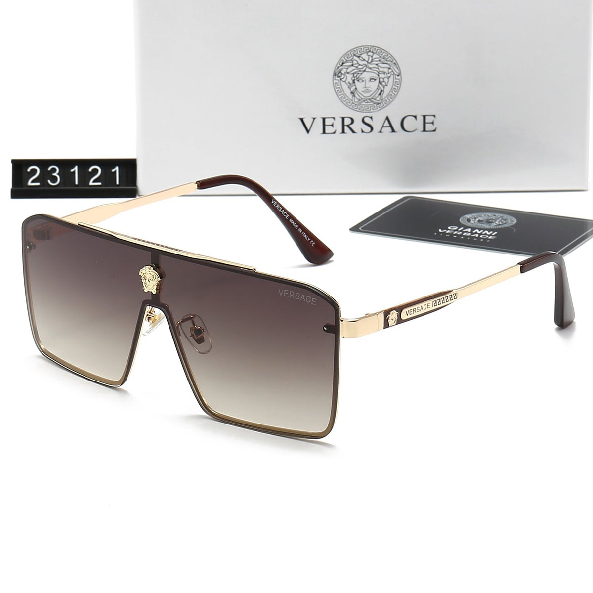 Versace Rectangular Medusa Polarized Sunglasses for Unisex – product image 6