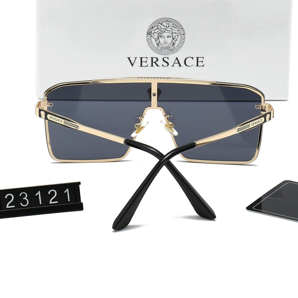 Versace Rectangular Medusa Polarized Sunglasses for Unisex – product image 15