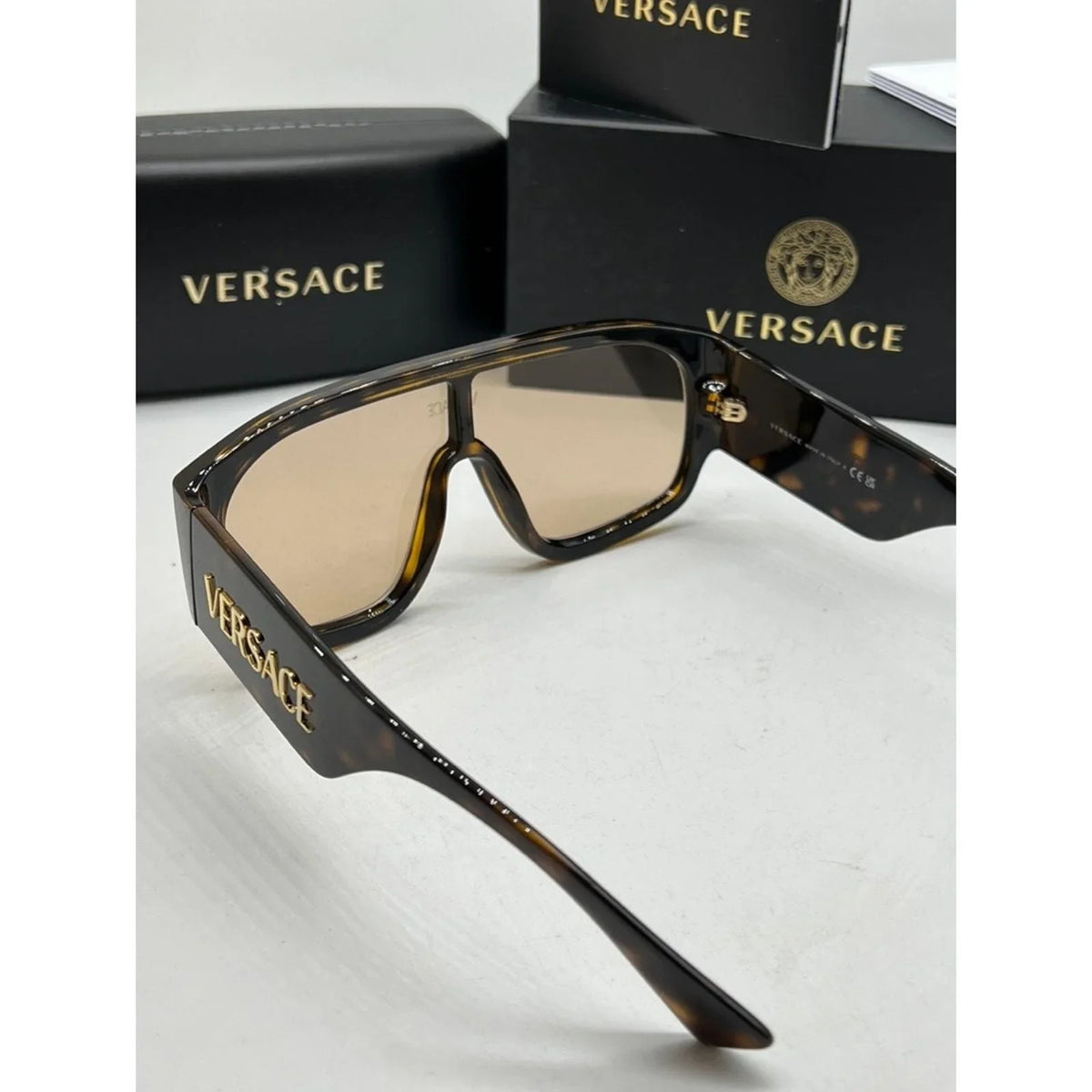 Versace Shield Unisex One-piece Large Frame Sunglasses for Unisex – product image 6