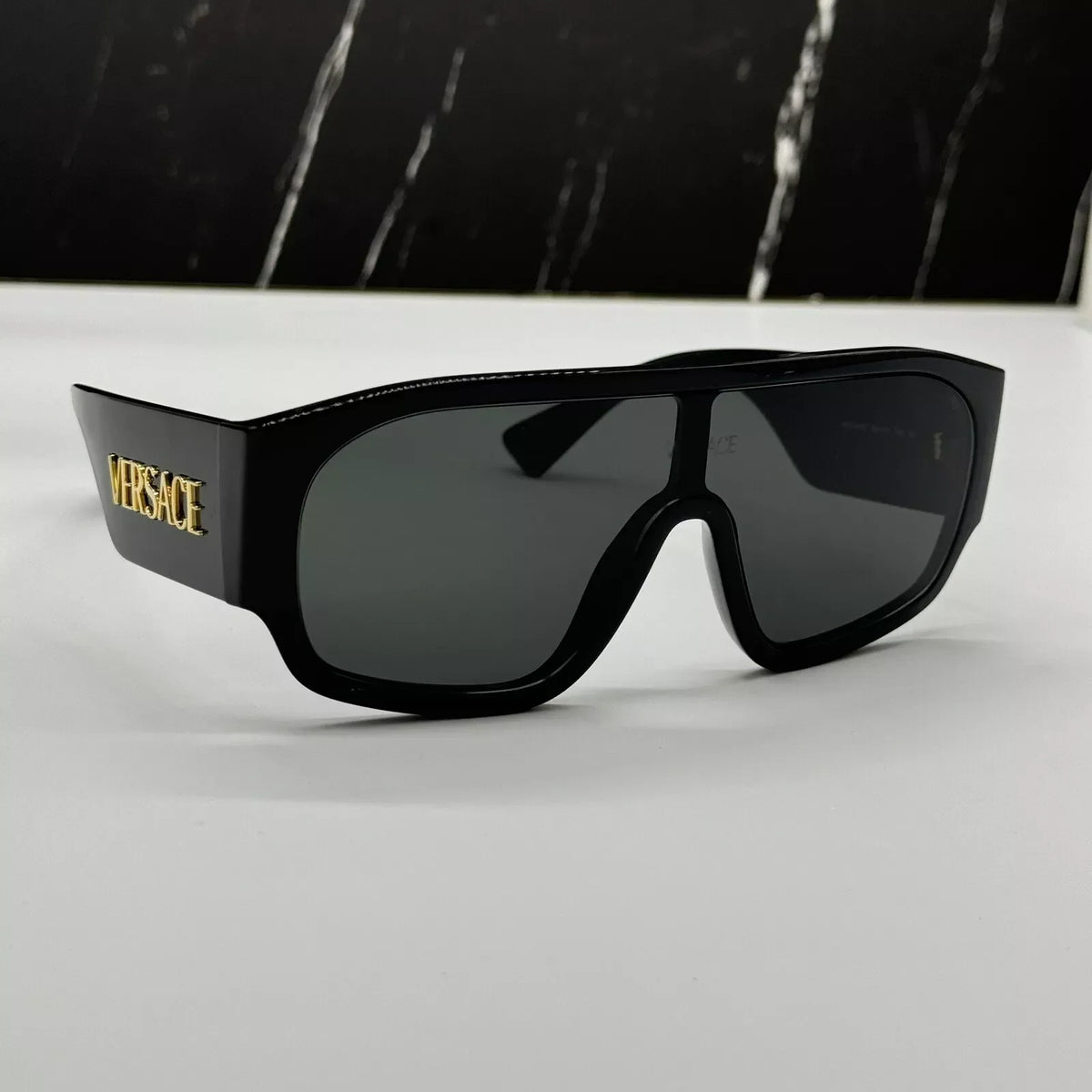 Versace Shield Unisex One-piece Large Frame Sunglasses for Unisex – product image 13