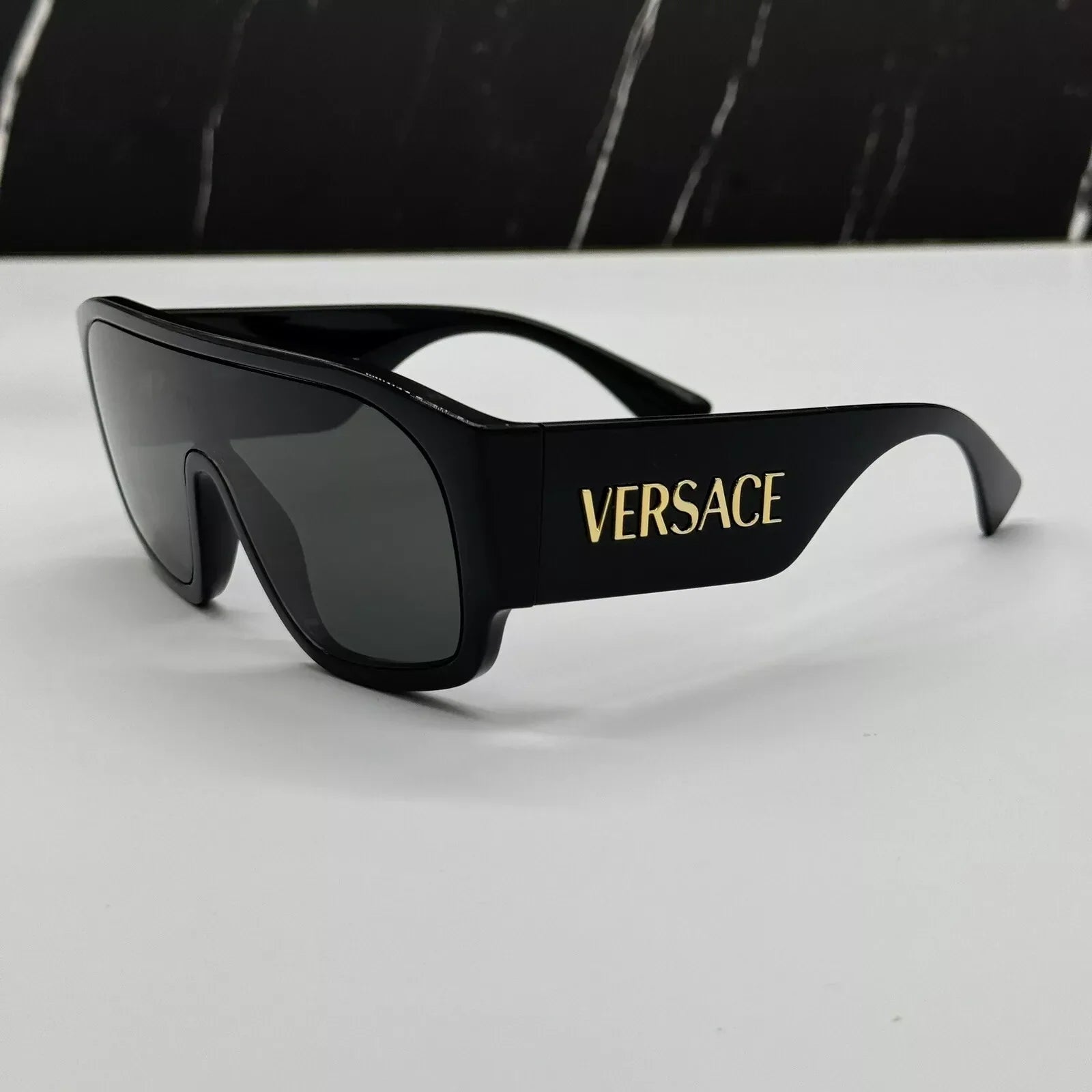Versace Shield Unisex One-piece Large Frame Sunglasses for Unisex – product image 14