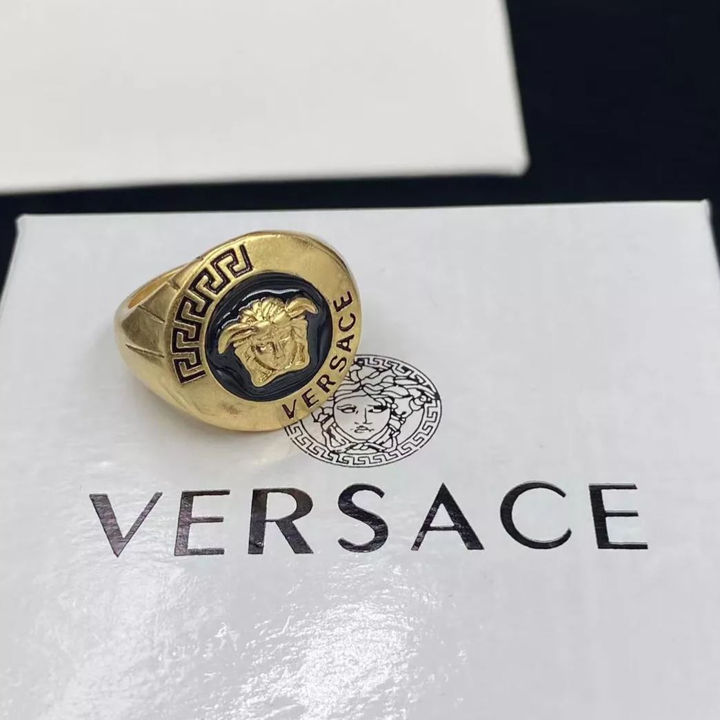 Versace Vintage Avatar Open Ring – Luxury Designer Jewelry – product image 1