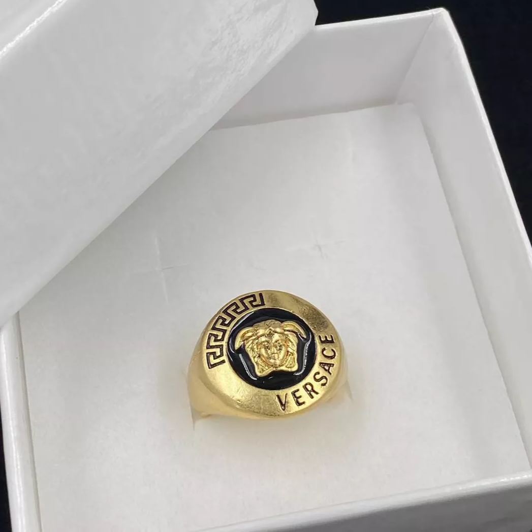 Versace Vintage Avatar Open Ring – Luxury Designer Jewelry – product image 2