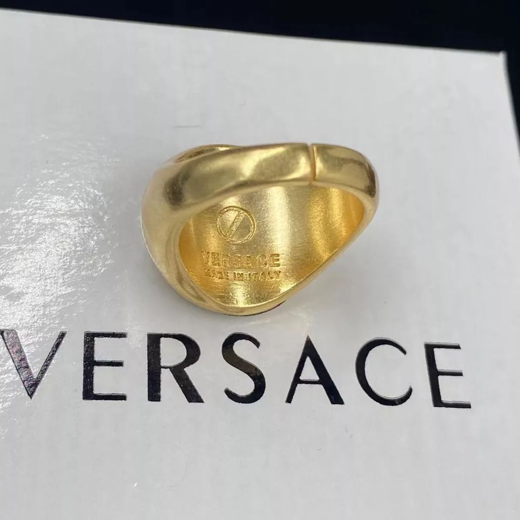 Versace Vintage Avatar Open Ring – Luxury Designer Jewelry – product image 3