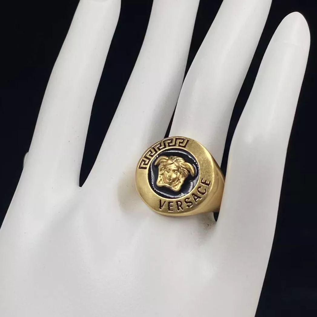 Versace Vintage Avatar Open Ring – Luxury Designer Jewelry – product image 4