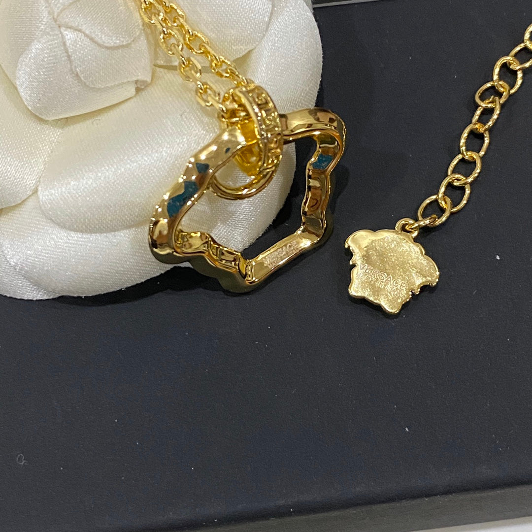 Versace Vintage Cutout Medusa Necklace – Luxury Designer Jewelry – product image 3