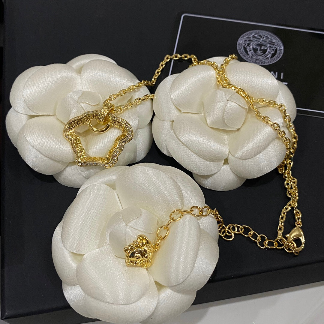 Versace Vintage Cutout Medusa Necklace – Luxury Designer Jewelry – product image 4
