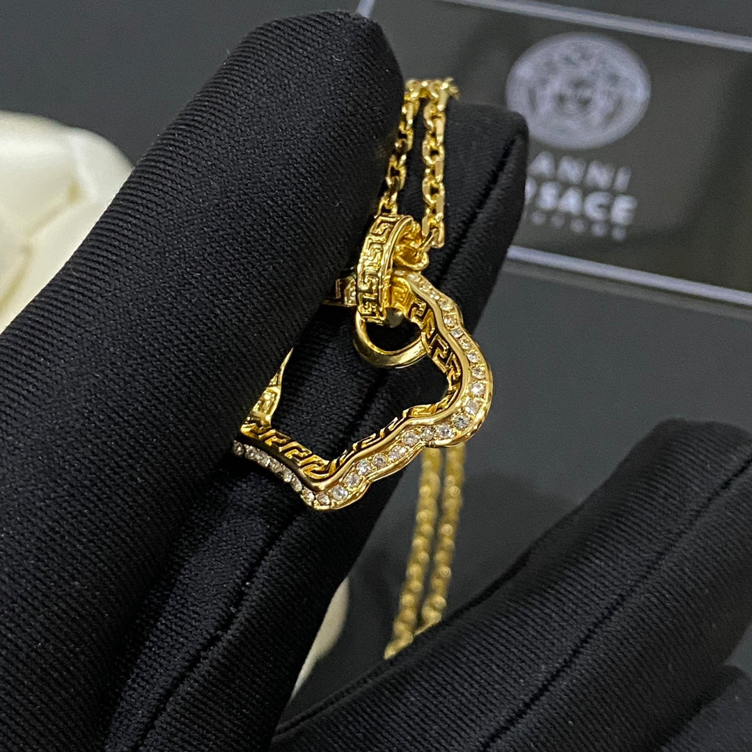 Versace Vintage Cutout Medusa Necklace – Luxury Designer Jewelry – product image 9