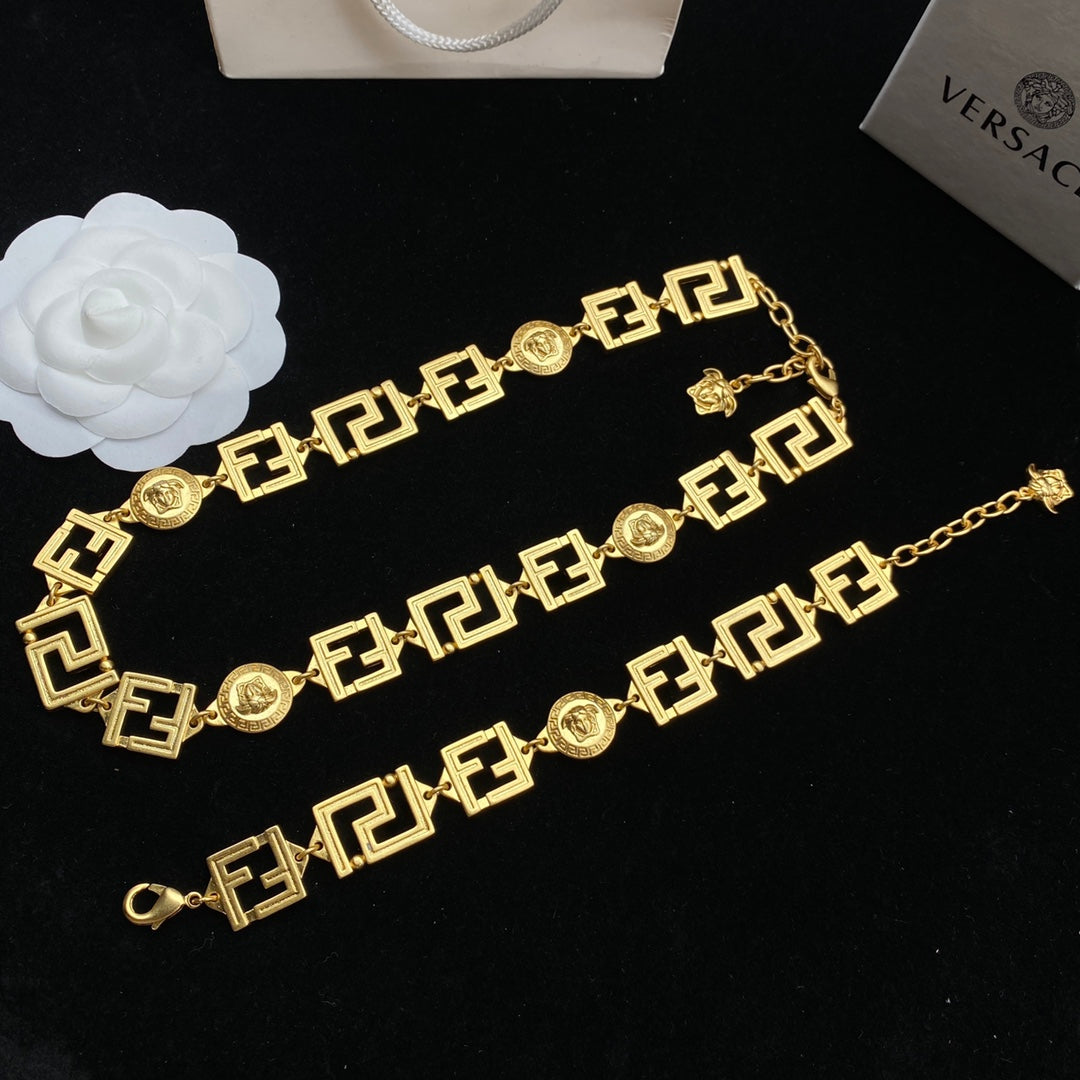 Versace Vintage Maze Bracelet Necklace Set – Luxury Jewelry – product image 10