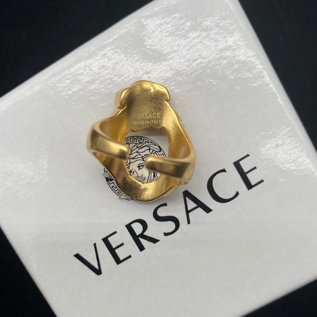 Versace Vintage Monogram Open Ring – Luxury Designer Jewelry – product image 2