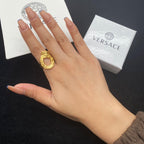 Versace Vintage Monogram Open Ring – Luxury Designer Jewelry – product image 3