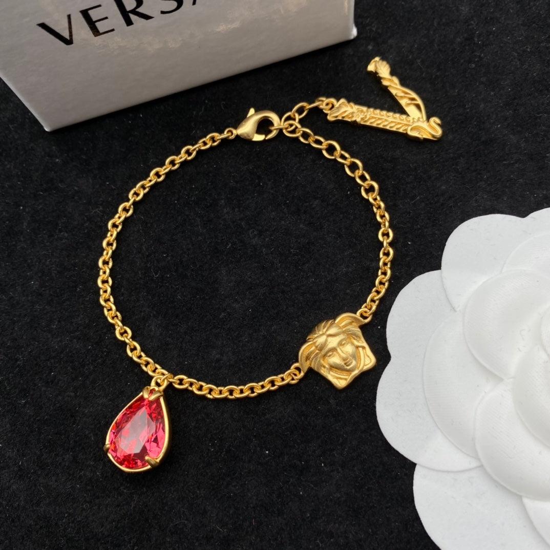 Versace Vintage Pink Crystal Bracelet – Luxury Jewelry – product image 2