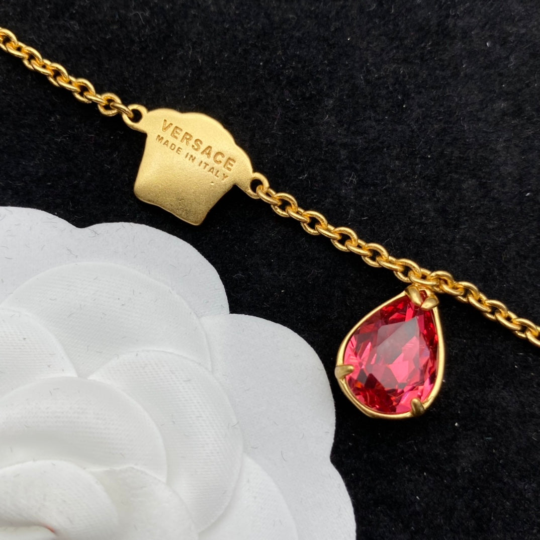 Versace Vintage Pink Crystal Bracelet – Luxury Jewelry – product image 3