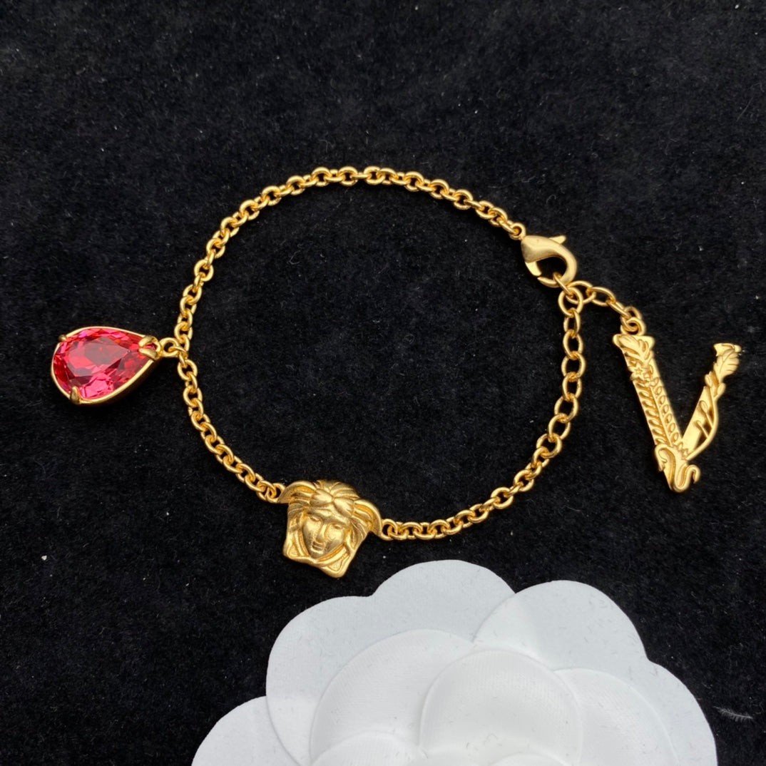 Versace Vintage Pink Crystal Bracelet – Luxury Jewelry – product image 5