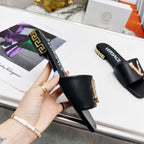 Versace Vintage V Metal Flat Slippers – slippers product image 8