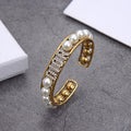 Vintage Pearl Cutout Open Bracelet – Luxury Jewelry – product image 1