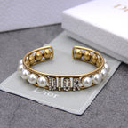 Vintage Pearl Cutout Open Bracelet – Luxury Jewelry – product image 3