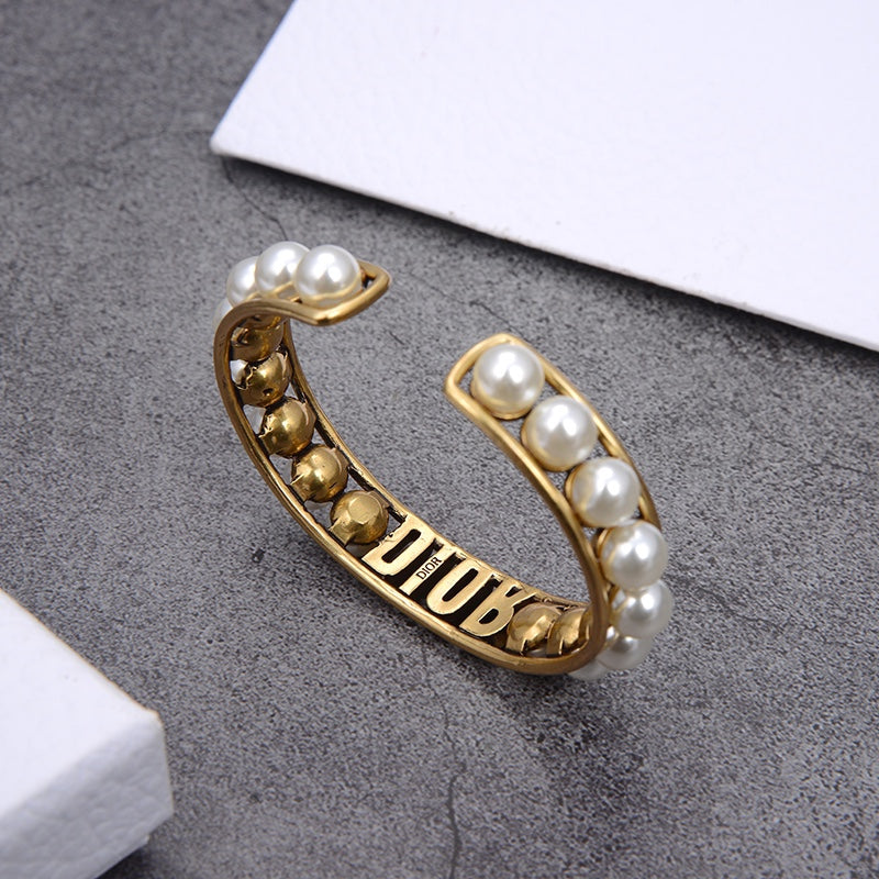 Vintage Pearl Cutout Open Bracelet – Luxury Jewelry – product image 4